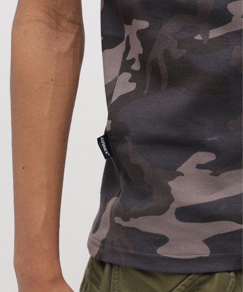 AVIREX（アヴィレックス）の「《DAILY/デイリー》CAMO WIDE TANK TOP / カモ ワイドタンクトップ デイリーウェア / AVIREX / アヴィレックス（タンクトップ・メンズ・グリーン系カモフラージュ/グレー系カモフラージュ・LARGE/MEDIUM/SMALL/X-LARGE）」の14枚目の写真