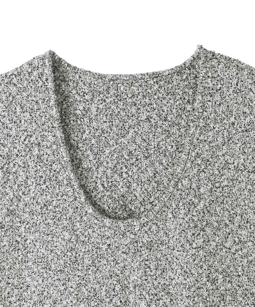 STYLE DELI（スタイルデリ）の「【BLK001】ツイード風ミックススラブプルオーバー（ニット/セーター・レディース・ミックスグレー/ブラック・FREE）」の15枚目の写真