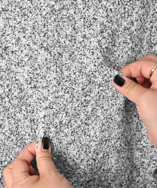 STYLE DELI（スタイルデリ）の「【BLK001】ツイード風ミックススラブプルオーバー（ニット/セーター・レディース・ミックスグレー/ブラック・FREE）」の20枚目の写真