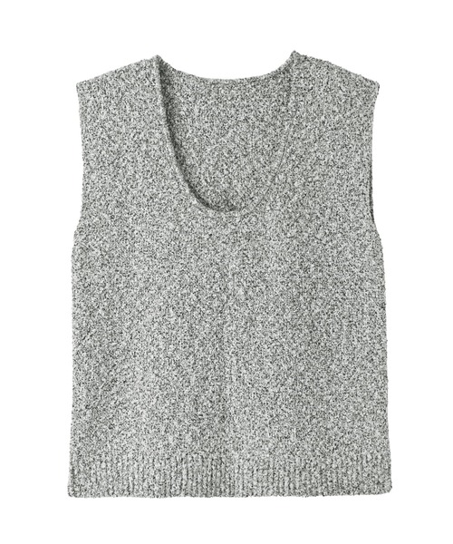 STYLE DELI（スタイルデリ）の「【BLK001】ツイード風ミックススラブプルオーバー（ニット/セーター・レディース・ミックスグレー/ブラック・FREE）」の22枚目の写真