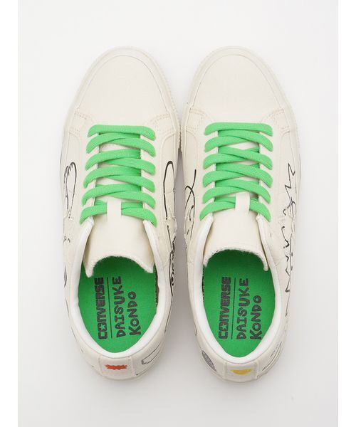 CONVERSE（コンバース）の「【CONVERSE】33702550 ONE STAR CANVAS / DAISUKE KONDO（スニーカー・レディース・ホワイト・24.5/24/23.5/23）」の4枚目の写真