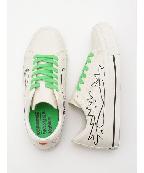 CONVERSE（コンバース）の「【CONVERSE】33702550 ONE STAR CANVAS / DAISUKE KONDO（スニーカー・レディース・ホワイト・24.5/24/23.5/23）」の3枚目の写真