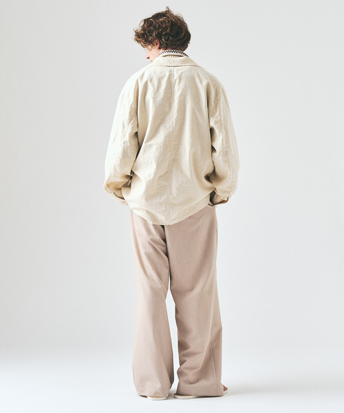 417 EDIFICE（フォーワンセブンエディフィス）の「ガーメントウォッシュ シャツジャケット（テーラードジャケット・メンズ・ネイビー/アイボリー・MEDIUM/LARGE）」の7枚目の写真