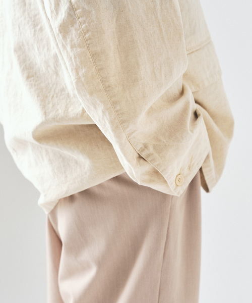 417 EDIFICE（フォーワンセブンエディフィス）の「ガーメントウォッシュ シャツジャケット（テーラードジャケット・メンズ・ネイビー/アイボリー・MEDIUM/LARGE）」の13枚目の写真