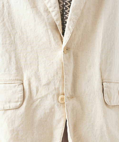 417 EDIFICE（フォーワンセブンエディフィス）の「ガーメントウォッシュ シャツジャケット（テーラードジャケット・メンズ・ネイビー/アイボリー・MEDIUM/LARGE）」の15枚目の写真