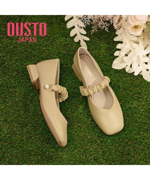 VIBGYOR（ヴィブジョー）の「【DUSTO】"レディース ギャザーストラップ パンプス"(MA)（パンプス・レディース・ベージュ/ベージュ系その他/ブラック・24/23.5/23）」の3枚目の写真