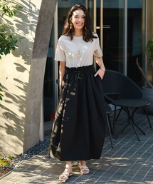 セール】リネンレーヨン スキッパー ワンピース（ワンピース）｜UNFILO