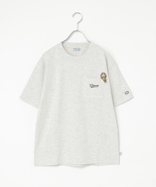 notch.（ノッチ）の「DISCUS ATHLETIC ディスカス アスレティック ワンポイント刺繍Tシャツ（Tシャツ/カットソー・レディース・ブラック/ホワイト/ダークネイビー/グレー・M）」の3枚目の写真