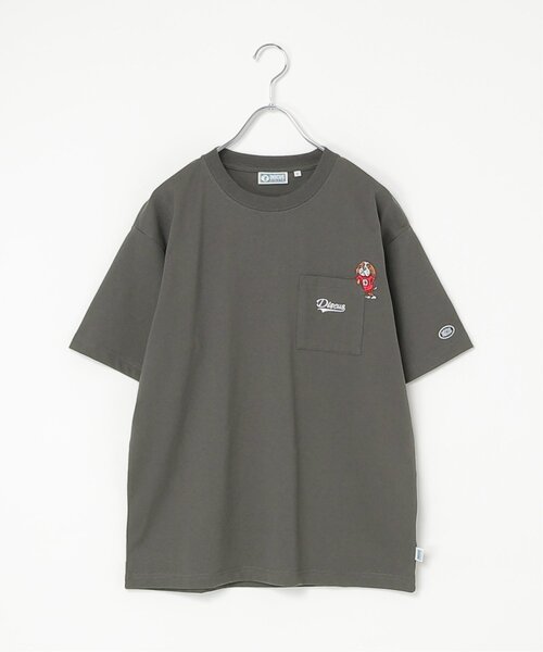notch.（ノッチ）の「DISCUS ATHLETIC ディスカス アスレティック ワンポイント刺繍Tシャツ（Tシャツ/カットソー・レディース・ブラック/ホワイト/ダークネイビー/グレー・M）」の2枚目の写真