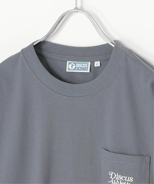 notch.（ノッチ）の「DISCUS ATHLETIC ディスカス アスレティック ワンポイント刺繍Tシャツ（Tシャツ/カットソー・レディース・ブラック/ホワイト/ダークネイビー/グレー・M）」の9枚目の写真