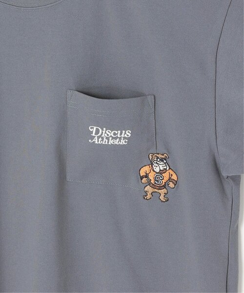 notch.（ノッチ）の「DISCUS ATHLETIC ディスカス アスレティック ワンポイント刺繍Tシャツ（Tシャツ/カットソー・レディース・ブラック/ホワイト/ダークネイビー/グレー・M）」の10枚目の写真
