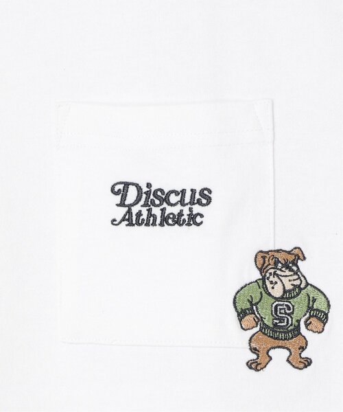 notch.（ノッチ）の「DISCUS ATHLETIC ディスカス アスレティック ワンポイント刺繍Tシャツ（Tシャツ/カットソー・レディース・ブラック/ホワイト/ダークネイビー/グレー・M）」の15枚目の写真