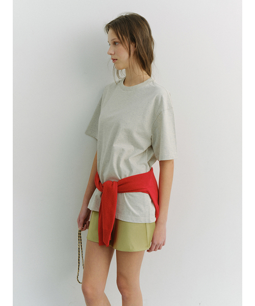 DUNST(ダンスト)の「UNISEX LOOSE T-SHIRT_UDTS6A112_OATMEAL MELANGE(Tシャツ/カットソー・レディース・オートミール・X-SMALL/SMALL/MEDIUM/LARGE/X-LARGE)」の2枚目の写真