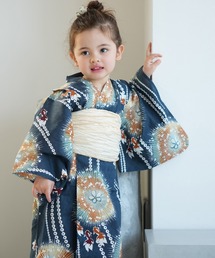 utatane（ウタタネ）の「浴衣ワンピース2点セット 男女兼用 ひよこ商店（浴衣）」
