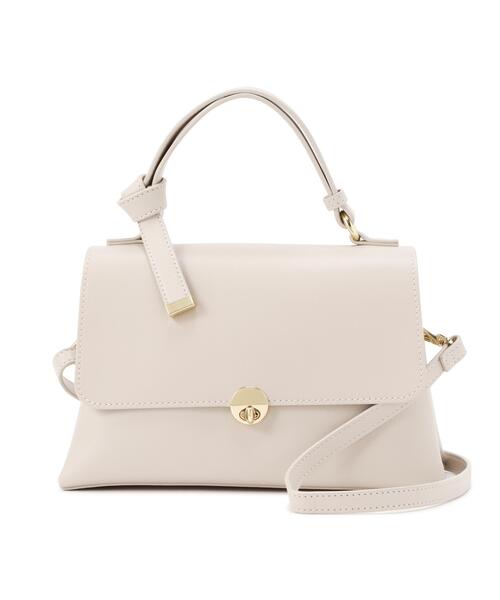 EDIT COLOGNE(エディットコロン)の「ノットワンハンドルトートバッグ(ショルダーバッグ・レディース・ブラウン系その他/オフホワイト/ブルー・フリ-)」の2枚目の写真