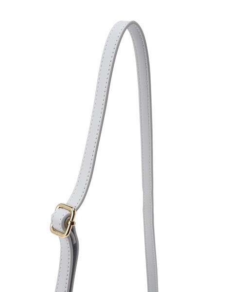 EDIT COLOGNE(エディットコロン)の「ノットワンハンドルトートバッグ(ショルダーバッグ・レディース・ブラウン系その他/オフホワイト/ブルー・フリ-)」の5枚目の写真