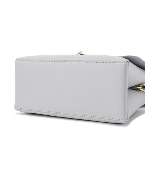 EDIT COLOGNE(エディットコロン)の「ノットワンハンドルトートバッグ(ショルダーバッグ・レディース・ブラウン系その他/オフホワイト/ブルー・フリ-)」の11枚目の写真