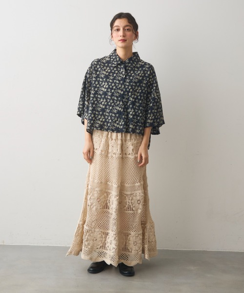 Crisp（クリスプ）の「クロシェロングスカート（スカート・レディース・ナチュラル・FREE）」の4枚目の写真