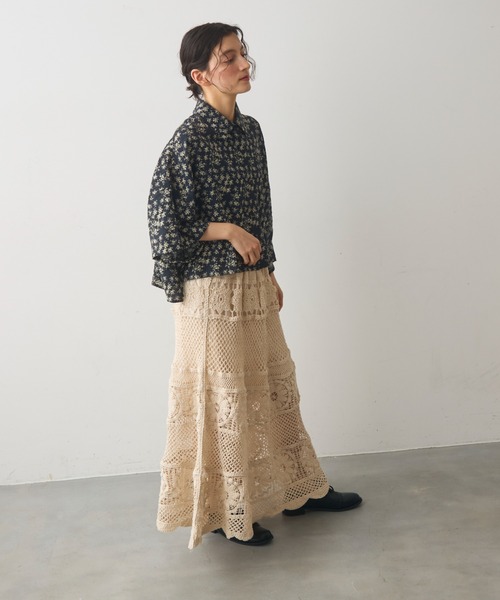 Crisp（クリスプ）の「クロシェロングスカート（スカート・レディース・ナチュラル・FREE）」の7枚目の写真