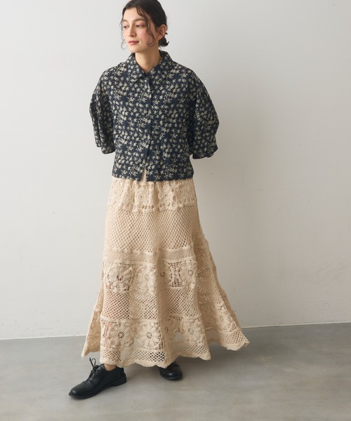 Crisp（クリスプ）の「クロシェロングスカート（スカート・レディース・ナチュラル・FREE）」の8枚目の写真