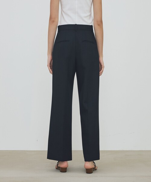 DES PRES(デ・プレ)の「ウールバスケットウェーブ タックワイドパンツ(スラックス・レディース・ブラック・32/34/36/38)」の5枚目の写真