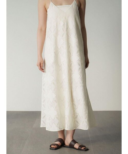 FIKA.(フィーカ)の「Leavers lace cami onepiece(ワンピース・レディース・ブラック/オフホワイト・MEDIUM)」の21枚目の写真