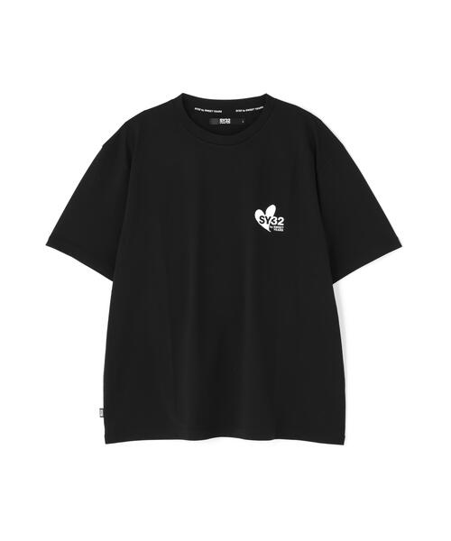 SY32 by SWEET YEARS(エスワイサーティトゥバイスィートイヤーズ)の「SY32 by SWEET YEARS/エスワイサーティトゥ バイ スィートイヤーズ/HEART MIX LOGO TEE(Tシャツ/カットソー・メンズ・ブラック/ホワイト・XL/L/M)」の3枚目の写真