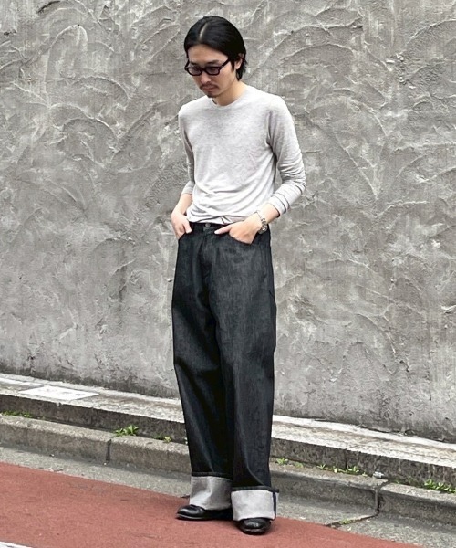 Toironier(トワロニエ)の「Toironier/トワロニエ/5Pocket Denim Pants(デニムパンツ・メンズ・その他4/ナチュラル/ブラック・1/2)」の22枚目の写真
