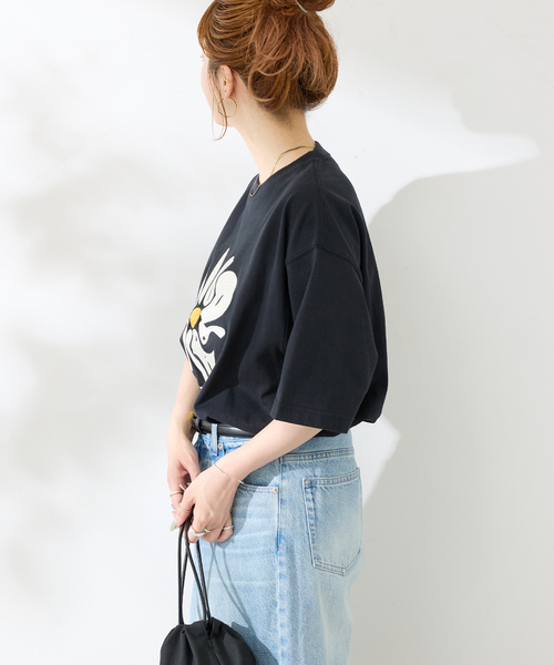 B.C STOCK(ベーセーストック)の「PLANET OF EARTH FLOWER EMB TEE(Tシャツ/カットソー・メンズ・ライトグレー/ホワイト/チャコールグレー/アイボリー・LARGE/MEDIUM)」の9枚目の写真