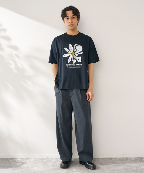 B.C STOCK(ベーセーストック)の「PLANET OF EARTH FLOWER EMB TEE(Tシャツ/カットソー・メンズ・ライトグレー/ホワイト/チャコールグレー/アイボリー・LARGE/MEDIUM)」の11枚目の写真