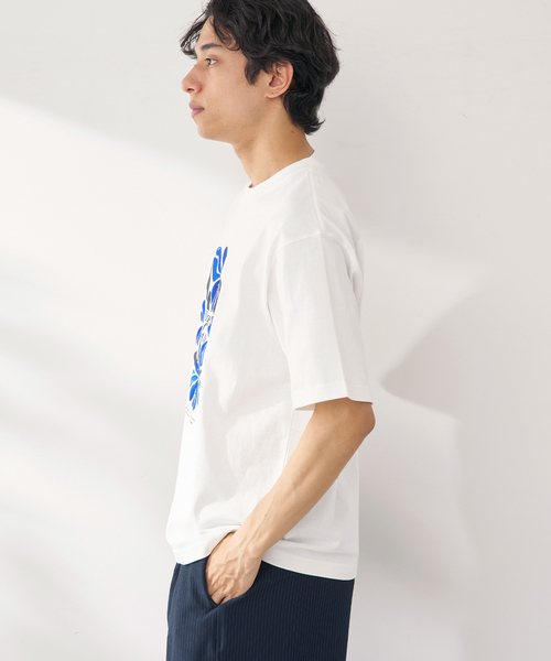 B.C STOCK（ベーセーストック）の「PLANET OF EARTH FLOWER EMB TEE（Tシャツ/カットソー・メンズ・ライトグレー/ホワイト/チャコールグレー/アイボリー・LARGE/MEDIUM）」の19枚目の写真