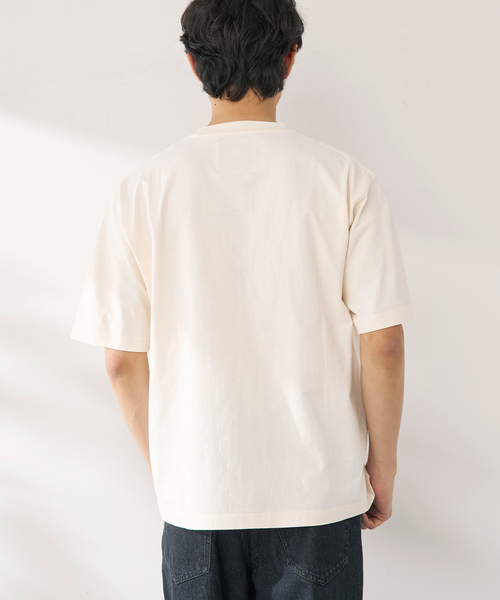 B.C STOCK（ベーセーストック）の「PLANET OF EARTH FLOWER EMB TEE（Tシャツ/カットソー・メンズ・ライトグレー/ホワイト/チャコールグレー/アイボリー・LARGE/MEDIUM）」の17枚目の写真