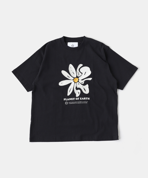 B.C STOCK（ベーセーストック）の「PLANET OF EARTH FLOWER EMB TEE（Tシャツ/カットソー・メンズ・ライトグレー/ホワイト/チャコールグレー/アイボリー・LARGE/MEDIUM）」の18枚目の写真