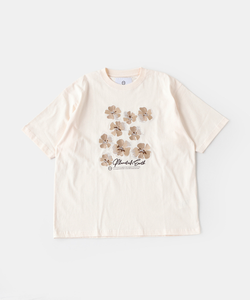 B.C STOCK（ベーセーストック）の「PLANET OF EARTH FLOWER EMB TEE（Tシャツ/カットソー・メンズ・ライトグレー/ホワイト/チャコールグレー/アイボリー・LARGE/MEDIUM）」の10枚目の写真