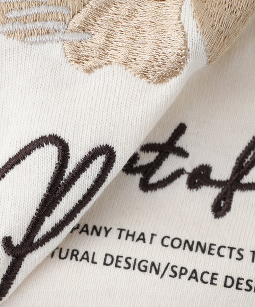 B.C STOCK（ベーセーストック）の「PLANET OF EARTH FLOWER EMB TEE（Tシャツ/カットソー・メンズ・ライトグレー/ホワイト/チャコールグレー/アイボリー・LARGE/MEDIUM）」の6枚目の写真
