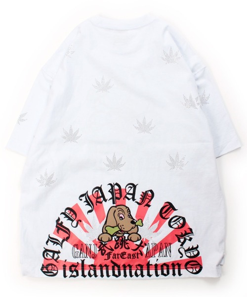 GALFY（ガルフィー）の「GALFY（ガルフィー）ガンジャパンTEE/ファイヤーピカピカTEE/おしゃぶりワンワンカラフルロゴTEE/デザインTシャツ3タイプ（Tシャツ/カットソー・メンズ・ホワイト/グレイッシュブルー/ブラック系その他2/ブラック/ブラック系その他/ピンク系その他/ホワイト系その他/ピンク・M/LL/L）」の16枚目の写真