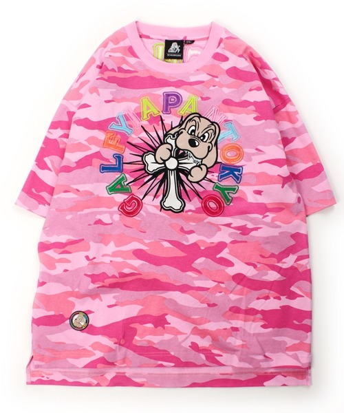 GALFY（ガルフィー）の「GALFY（ガルフィー）ガンジャパンTEE/ファイヤーピカピカTEE/おしゃぶりワンワンカラフルロゴTEE/デザインTシャツ3タイプ（Tシャツ/カットソー・メンズ・ホワイト/グレイッシュブルー/ブラック系その他2/ブラック/ブラック系その他/ピンク系その他/ホワイト系その他/ピンク・M/LL/L）」の19枚目の写真