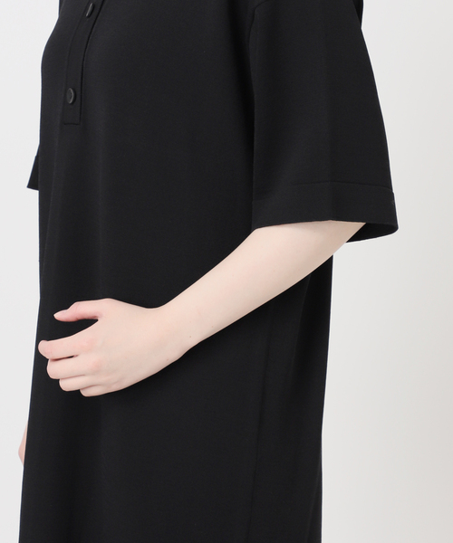 JOURNAL STANDARD relume（ジャーナルスタンダード　レリューム）の「［接触冷感 / UVカット］クールヤーンサマーニットポロシャツワンピース（ワンピース・レディース・ブラウン/ブラック・FREE）」の17枚目の写真