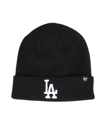 '47 | フォーティーセブン【’47】- ロサンゼルス ドジャース【Los Angeles Dodgers RAISED CUFF KNIT BLACK 14936735】(ニットキャップ/ビーニー)