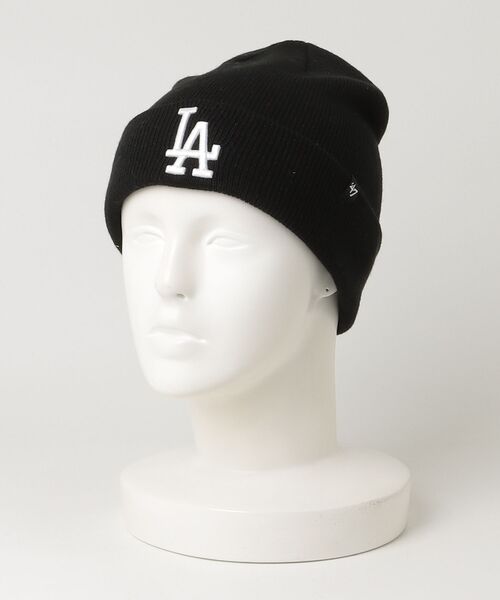 '47(フォーティーセブン)の「フォーティーセブン【’47】- ロサンゼルス ドジャース【Los Angeles Dodgers RAISED CUFF KNIT BLACK 14936735】(ニットキャップ/ビーニー・メンズ・ブラック・ONE SIZE)」の3枚目の写真