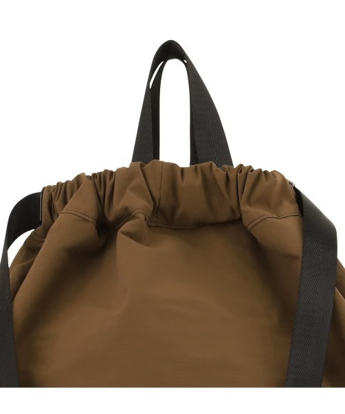 NAUGHTIAM(ノーティアム)の「【NAUGHTIAM/ノーティアム】 ナイロンナップサック(バックパック/リュック・メンズ・ブラック/グレー/ブラウン/オフホワイト・FREE)」の15枚目の写真