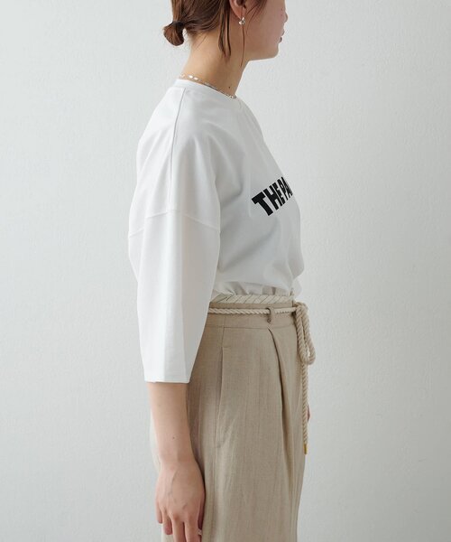 THE PAUSE（ザ ポーズ）の「【THE PAUSE】THE PAUSE ビッグTEE（Tシャツ/カットソー・レディース・キャメル/オフホワイト・FREE）」の8枚目の写真