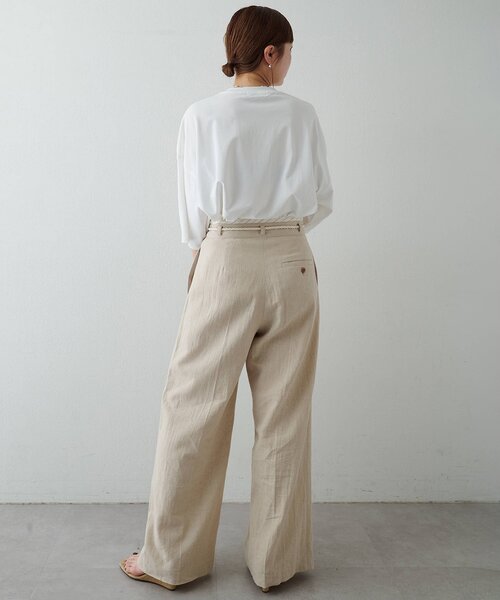 THE PAUSE（ザ ポーズ）の「【THE PAUSE】THE PAUSE ビッグTEE（Tシャツ/カットソー・レディース・キャメル/オフホワイト・FREE）」の6枚目の写真