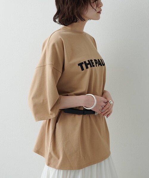 THE PAUSE（ザ ポーズ）の「【THE PAUSE】THE PAUSE ビッグTEE（Tシャツ/カットソー・レディース・キャメル/オフホワイト・FREE）」の19枚目の写真
