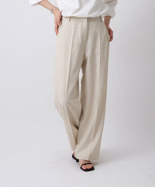 NOAHL(ノアル)の「【NOAHL】センタープレスワイドパンツ(スラックス・レディース・ブラック/グレー/ナチュラル・L/M/S)」の9枚目の写真