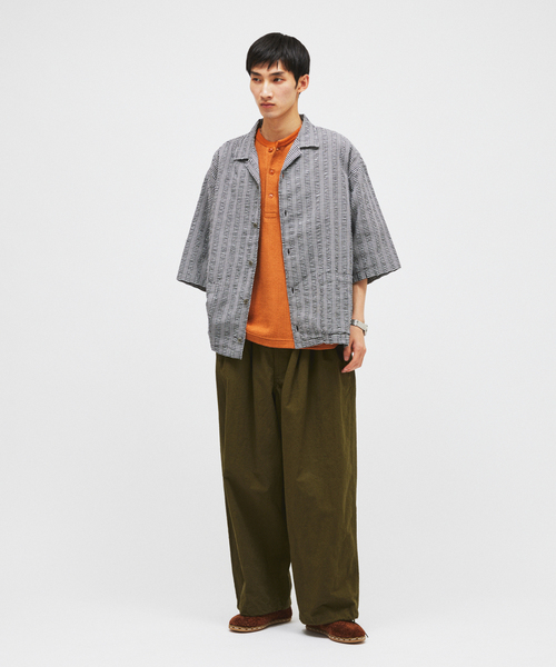 JOURNAL STANDARD J.S HOMESTEAD(ジャーナルスタンダードホームステッド)の「J.S.Homestead / コットン ヘンプ エア クルー パンツ(スラックス・メンズ・グリーン/ブラック/ホワイト・MEDIUM/LARGE)」の4枚目の写真
