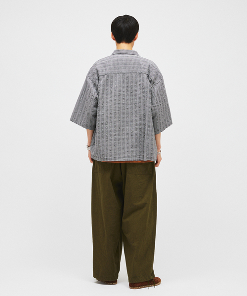 JOURNAL STANDARD J.S HOMESTEAD(ジャーナルスタンダードホームステッド)の「J.S.Homestead / コットン ヘンプ エア クルー パンツ(スラックス・メンズ・グリーン/ブラック/ホワイト・MEDIUM/LARGE)」の6枚目の写真
