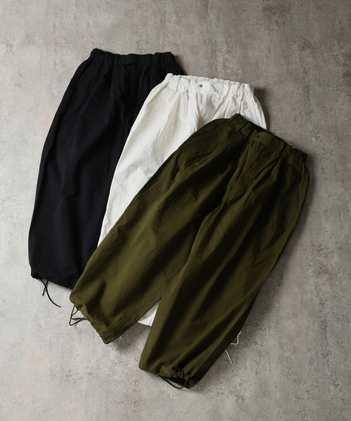 JOURNAL STANDARD J.S HOMESTEAD(ジャーナルスタンダードホームステッド)の「J.S.Homestead / コットン ヘンプ エア クルー パンツ(スラックス・メンズ・グリーン/ブラック/ホワイト・MEDIUM/LARGE)」の11枚目の写真