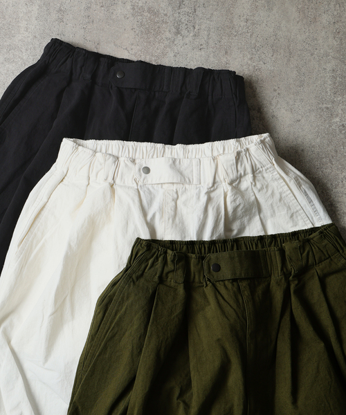 JOURNAL STANDARD J.S HOMESTEAD(ジャーナルスタンダードホームステッド)の「J.S.Homestead / コットン ヘンプ エア クルー パンツ(スラックス・メンズ・グリーン/ブラック/ホワイト・MEDIUM/LARGE)」の12枚目の写真