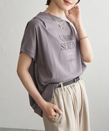 ikka | 冷感ロゴフォトチュニックTシャツ(Tシャツ/カットソー)